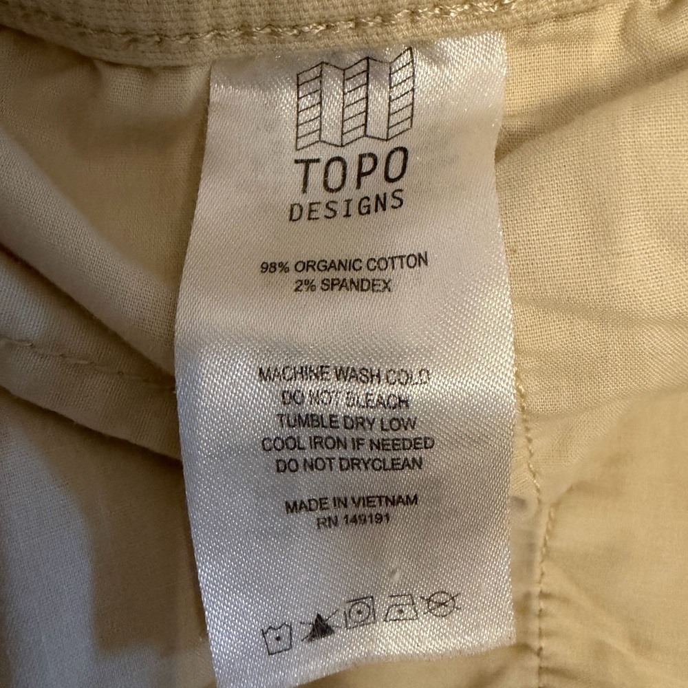 Topo Designs Dirt Pants Classic Size XL - Picture 9 of 9